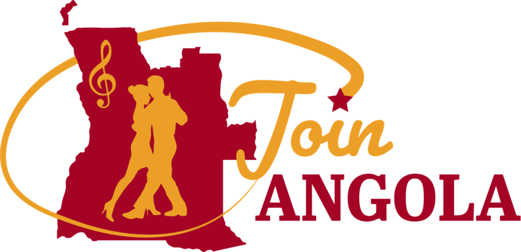 Join Angola's logo (red and yellow).